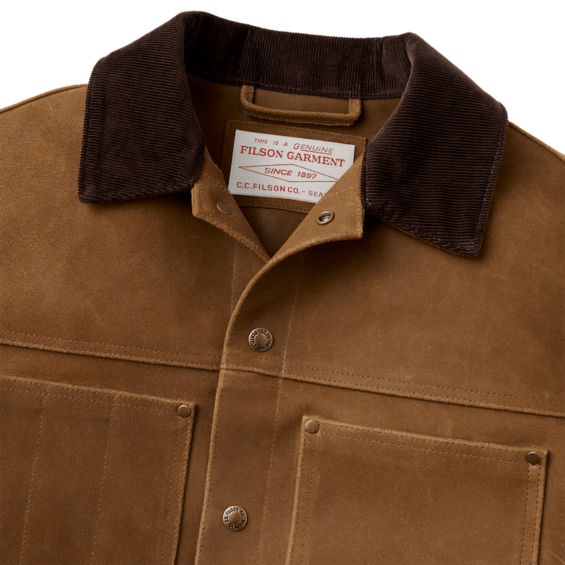 Roughout Leather Short Cruiser Jacket