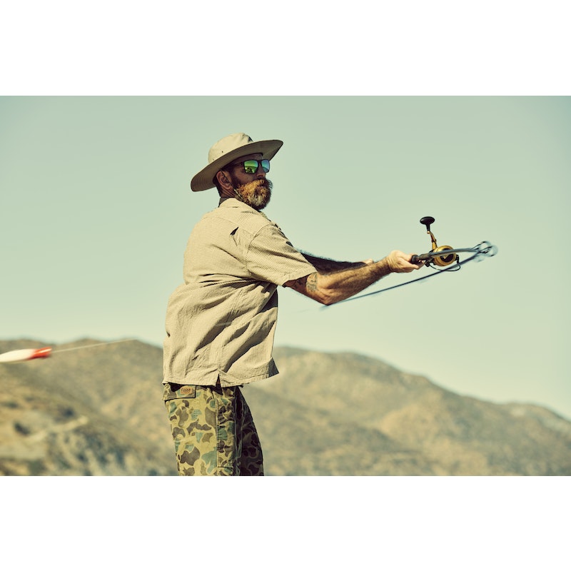 Chambray Short Sleeve Camp Shirt