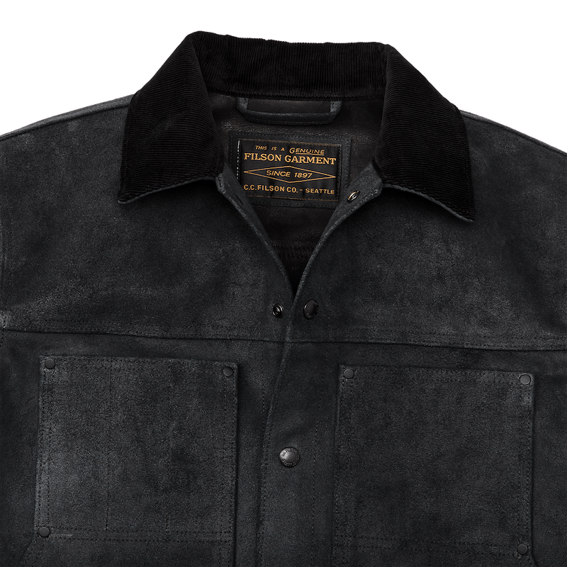 Roughout Leather Short Cruiser Jacket