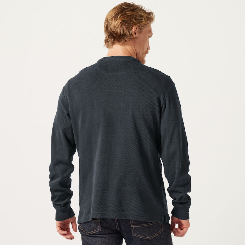 Waffle Knit Thermal Crewneck