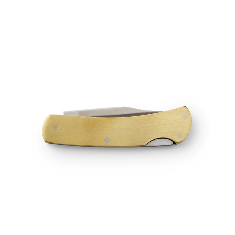 Brass Lockback Pocket Knife