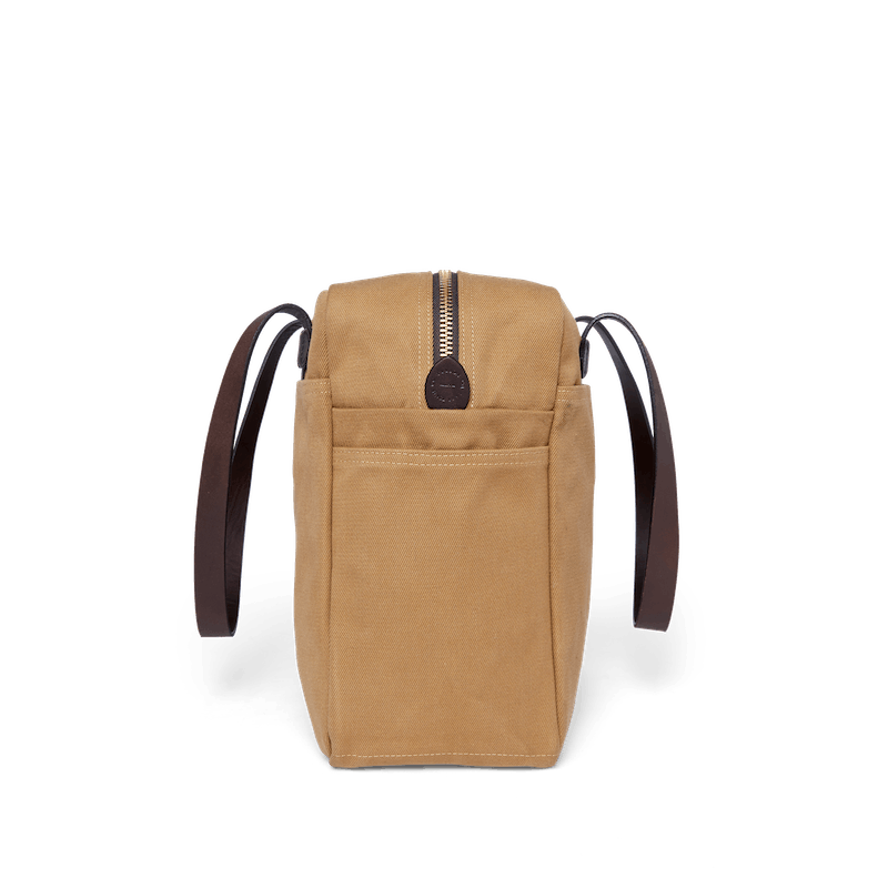 Rugged Twill Tote Bag With Zipper