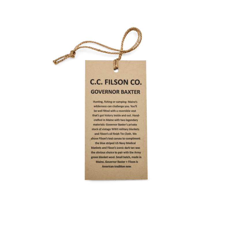 Filson x Governor Baxter Reversible Vest