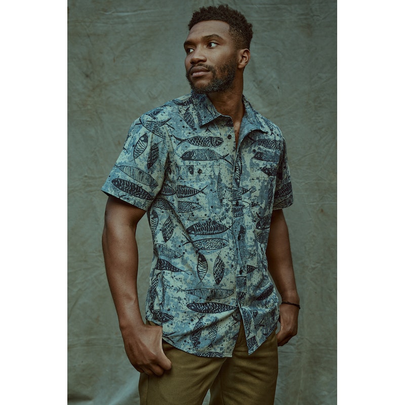 Short Sleeve Chambray Shirt