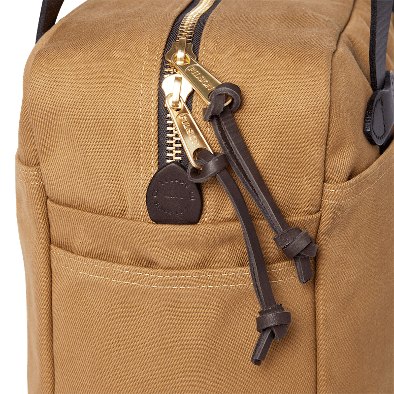 Rugged Twill Tote Bag With Zipper