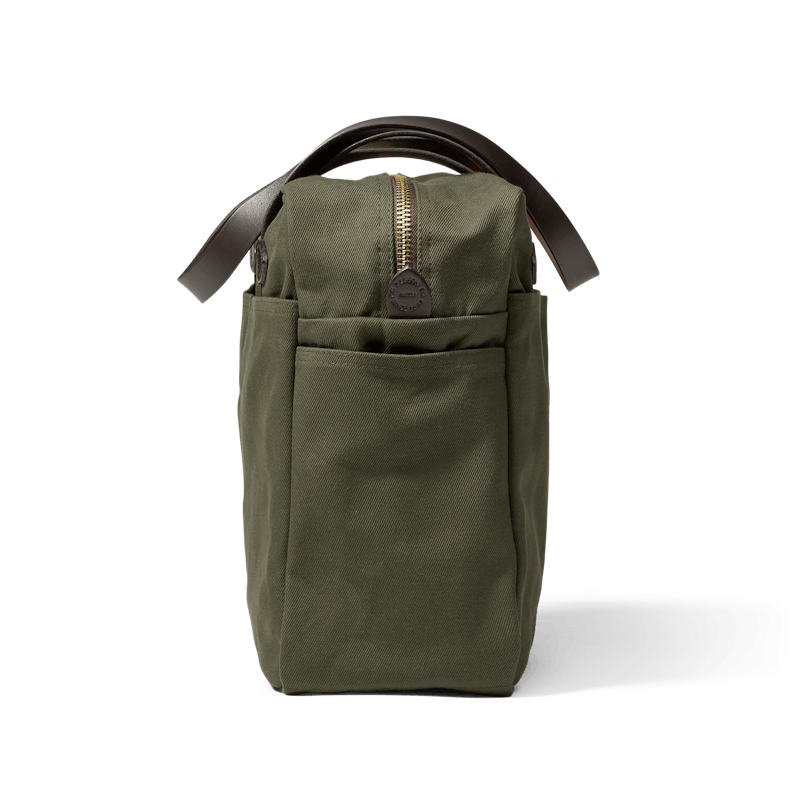 Rugged Twill Tote Bag With Zipper