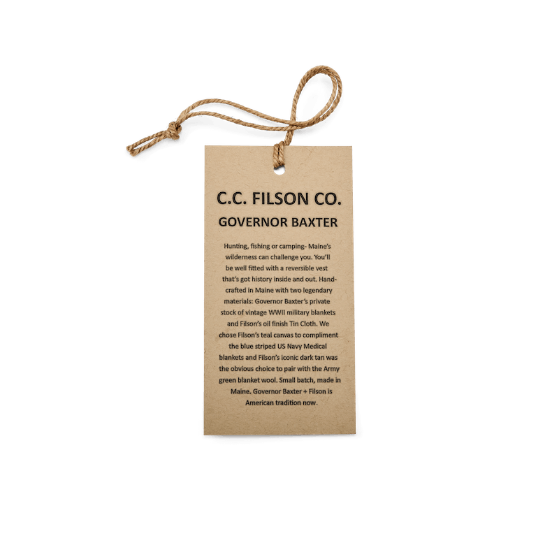 Filson x Governor Baxter Reversible Vest