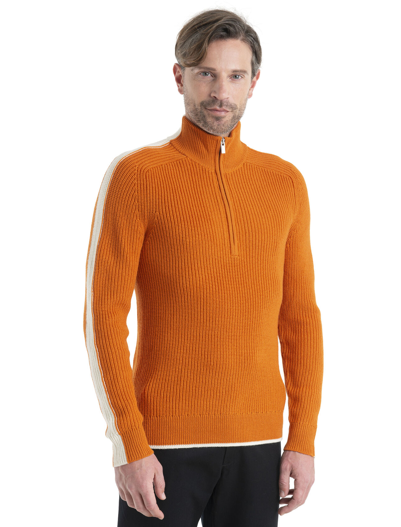 Men's Merino Lodge Long Sleeve Half Zip Sweater