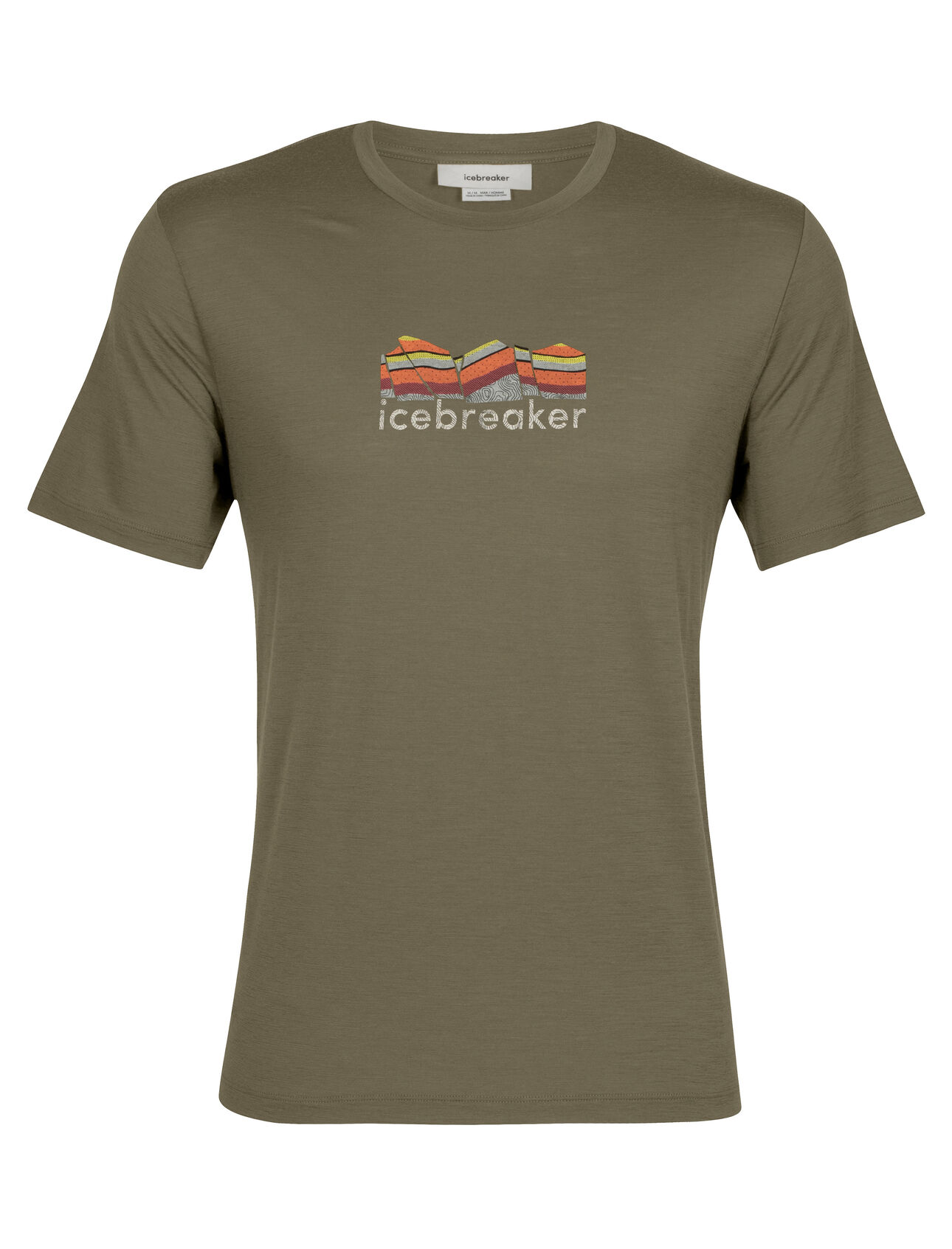 Men's Merino Tech Lite II Short Sleeve T-Shirt Mountain Geology