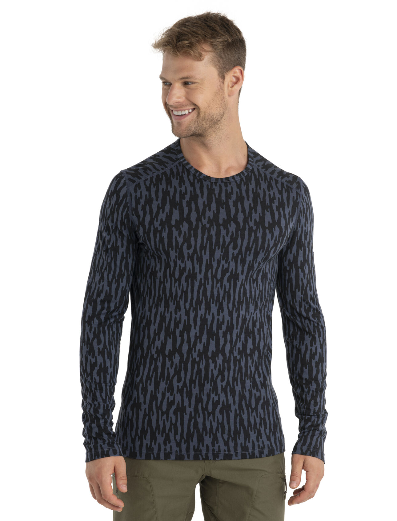 Men's Merino 200 Oasis Long Sleeve Thermal Top Glacial Flow