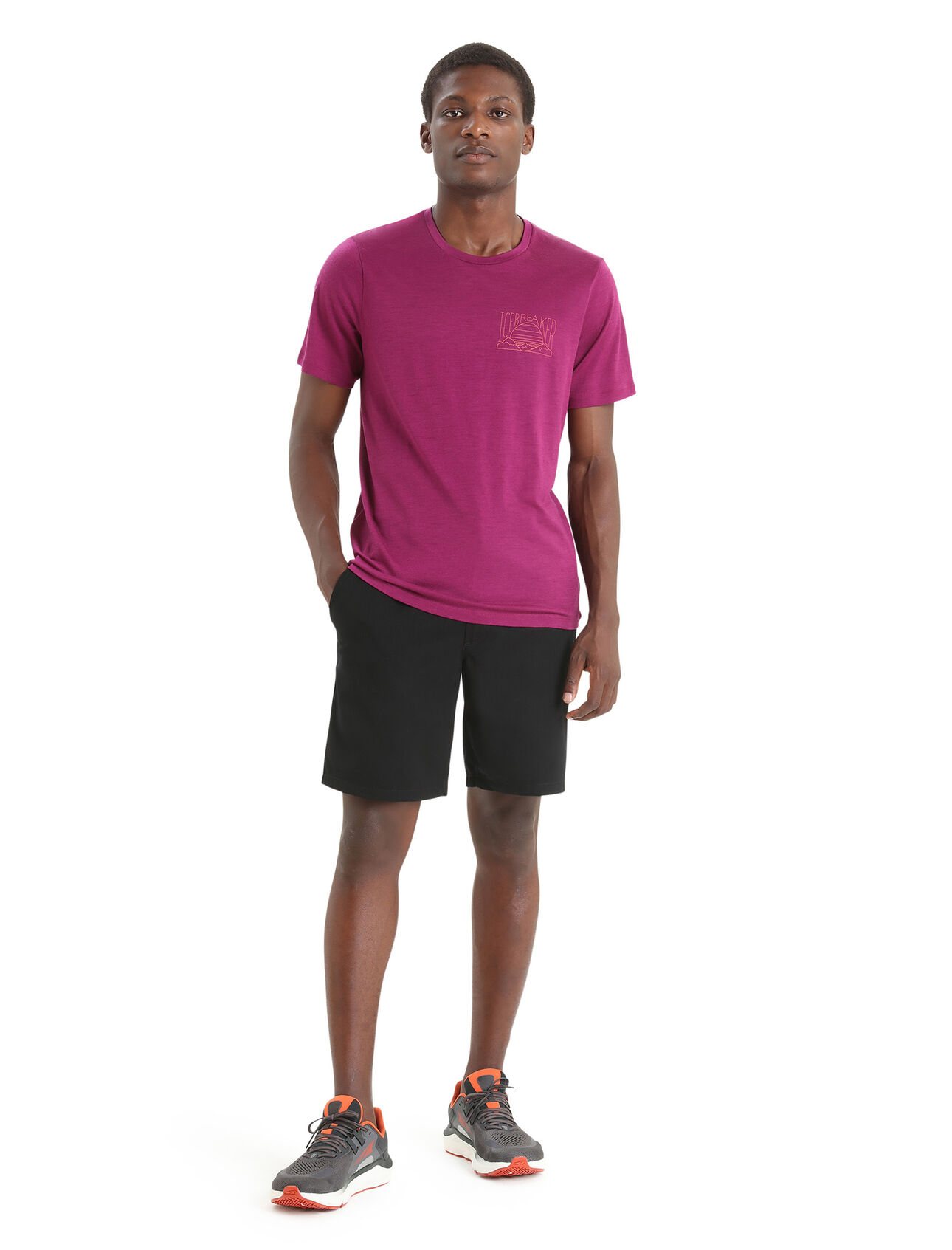 Men's Merino Tech Lite II Short Sleeve T-Shirt Mountain Sunset