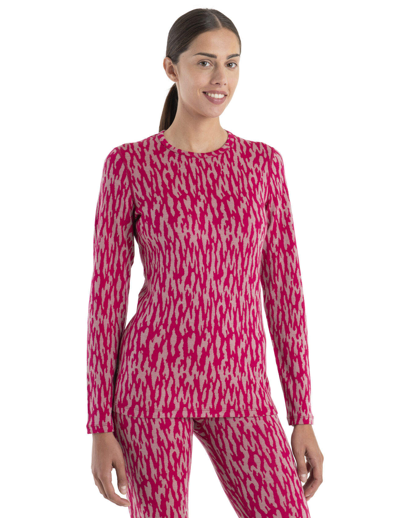 Women's Merino 260 Vertex Long Sleeve Thermal Top Glacial Flow