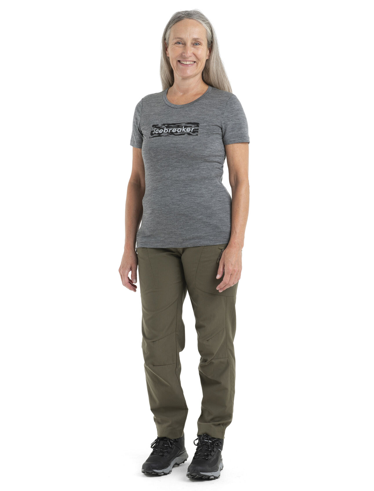 Women's Merino 150 Tech Lite II Short Sleeve T-Shirt Glacial Flow Logo
