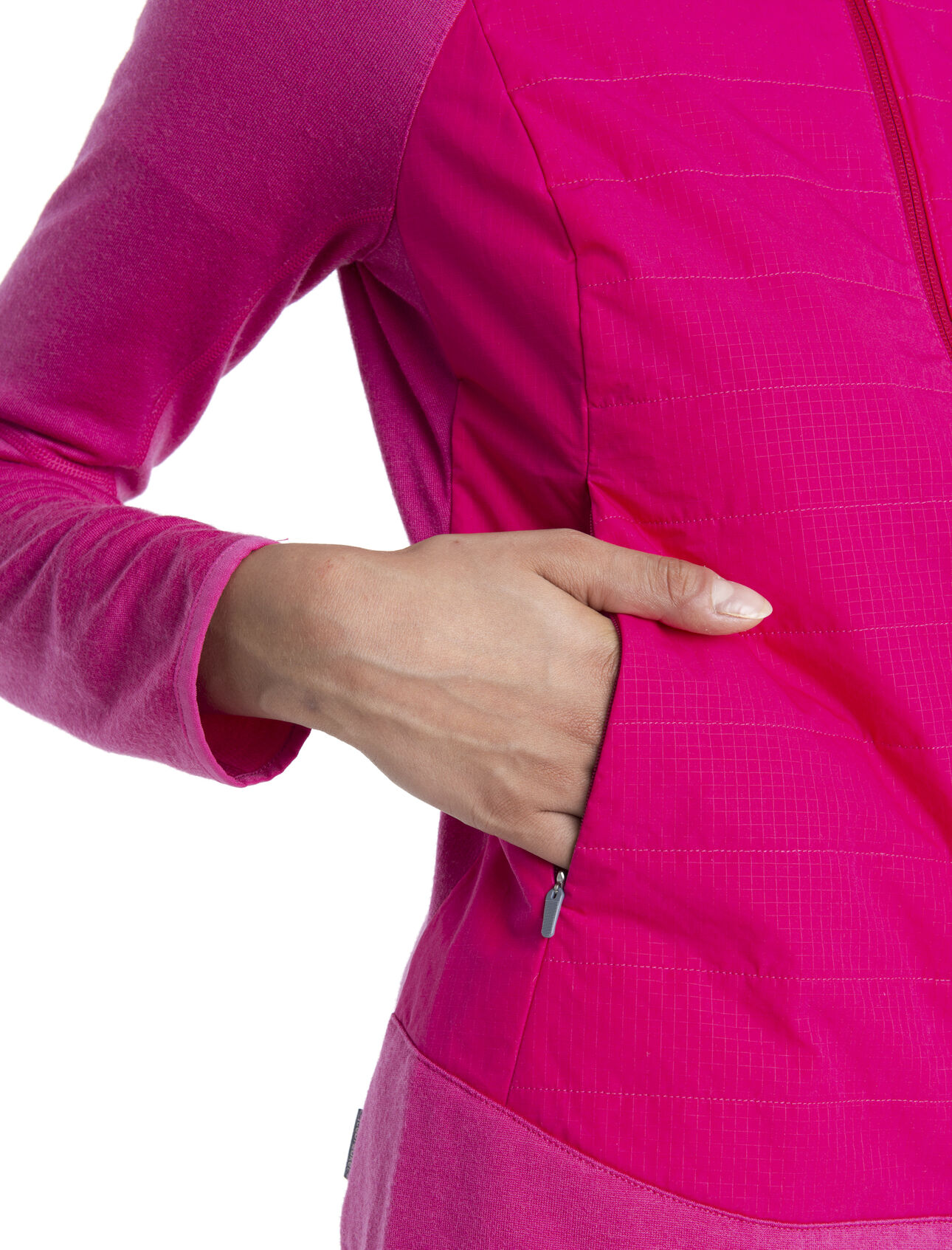 Women's Merino Quantum Hybrid Long Sleeve Zip Hoodie