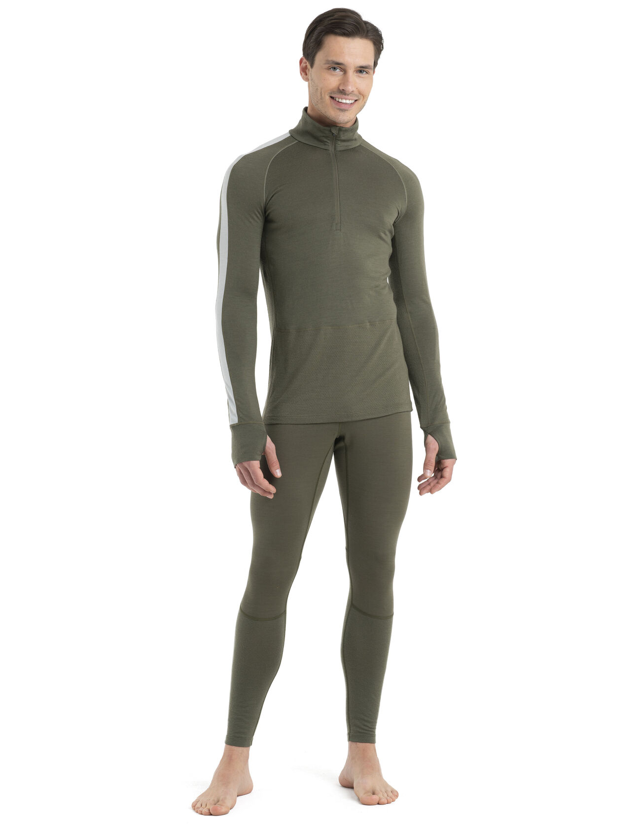 Men's 200 ZoneKnit™ Merino Long Sleeve Half Zip Thermal Top