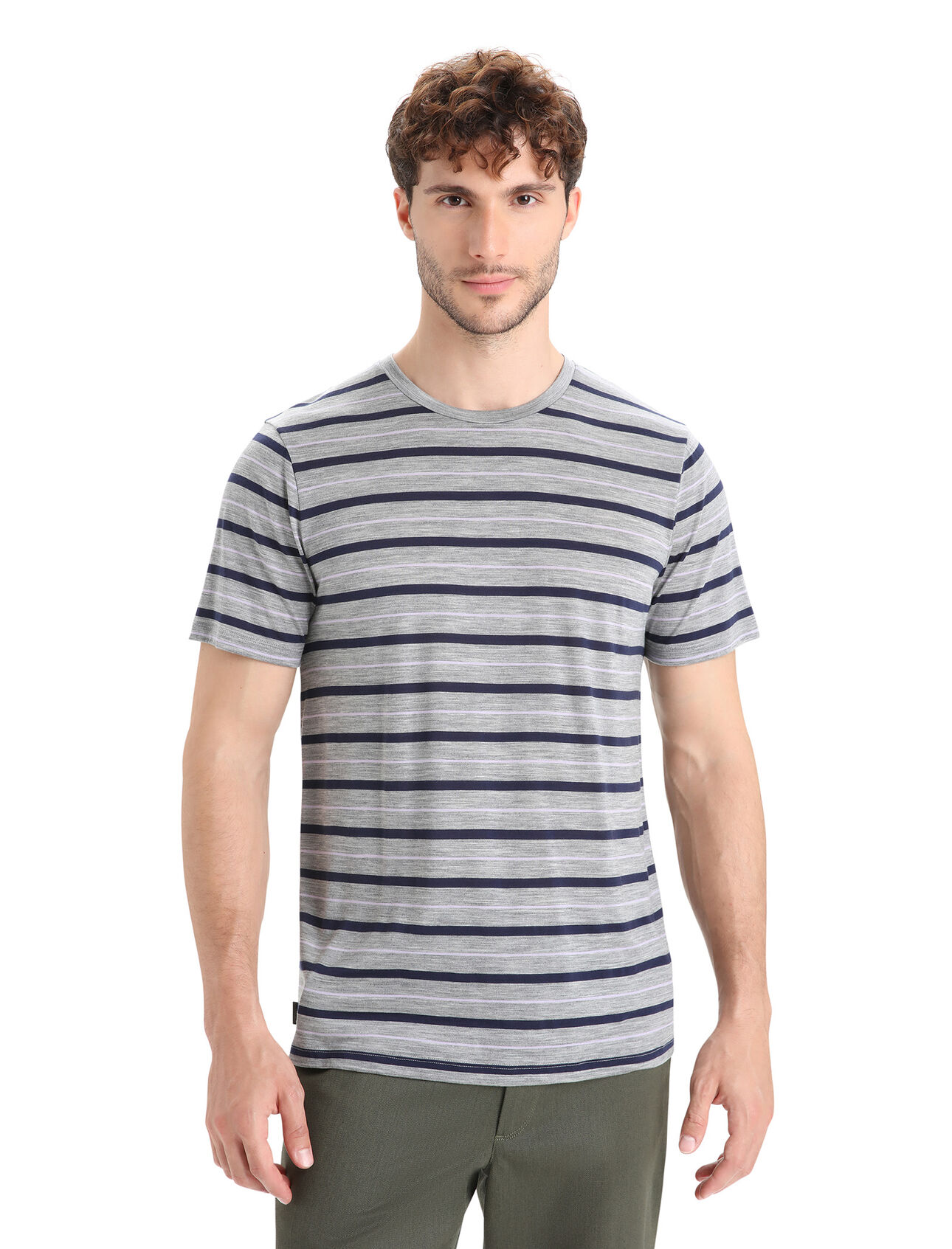 Men's Merino Wave Short Sleeve Stripe T-Shirt