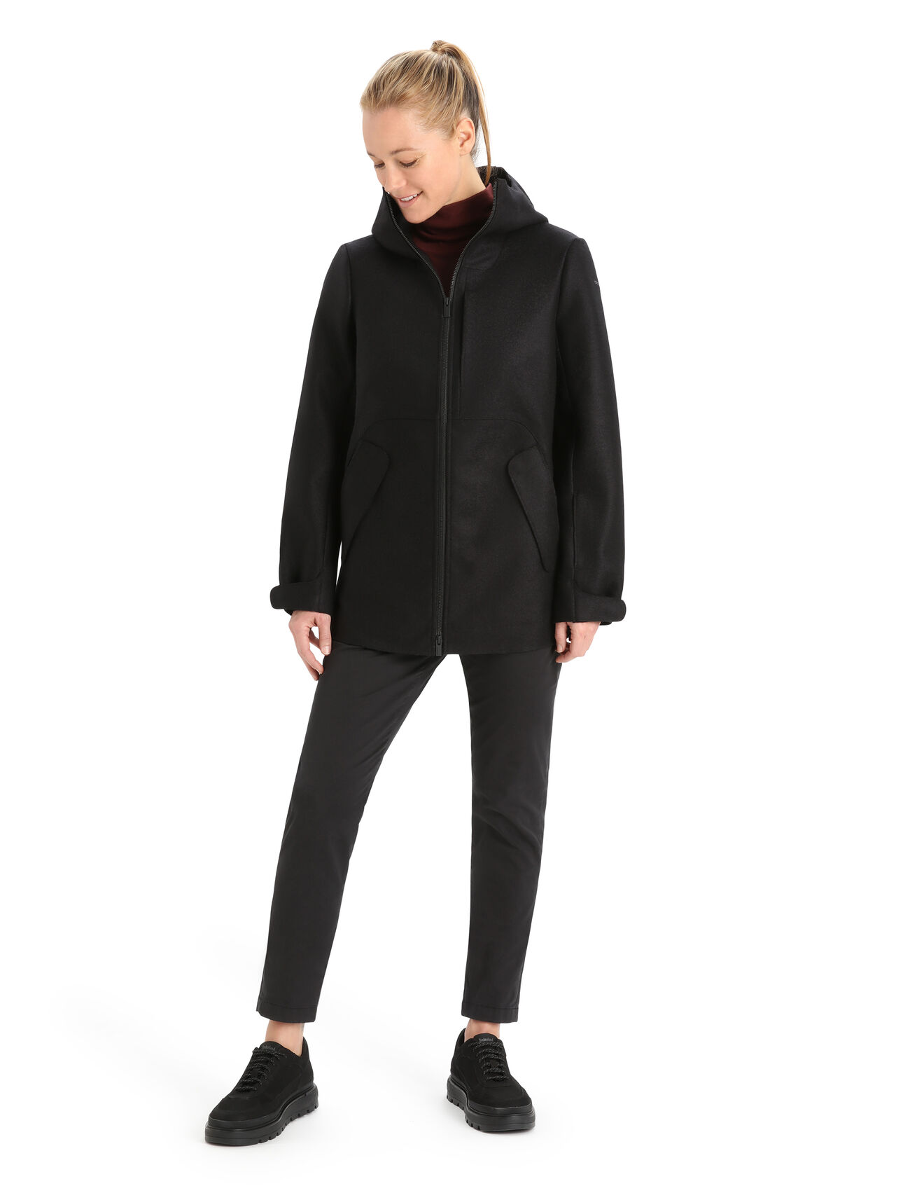 Women's Felted Merino Hooded Jacket