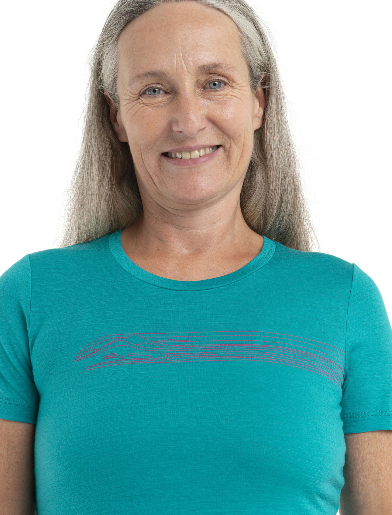 Women's Merino 150 Tech Lite II Short Sleeve T-Shirt Camping Lines