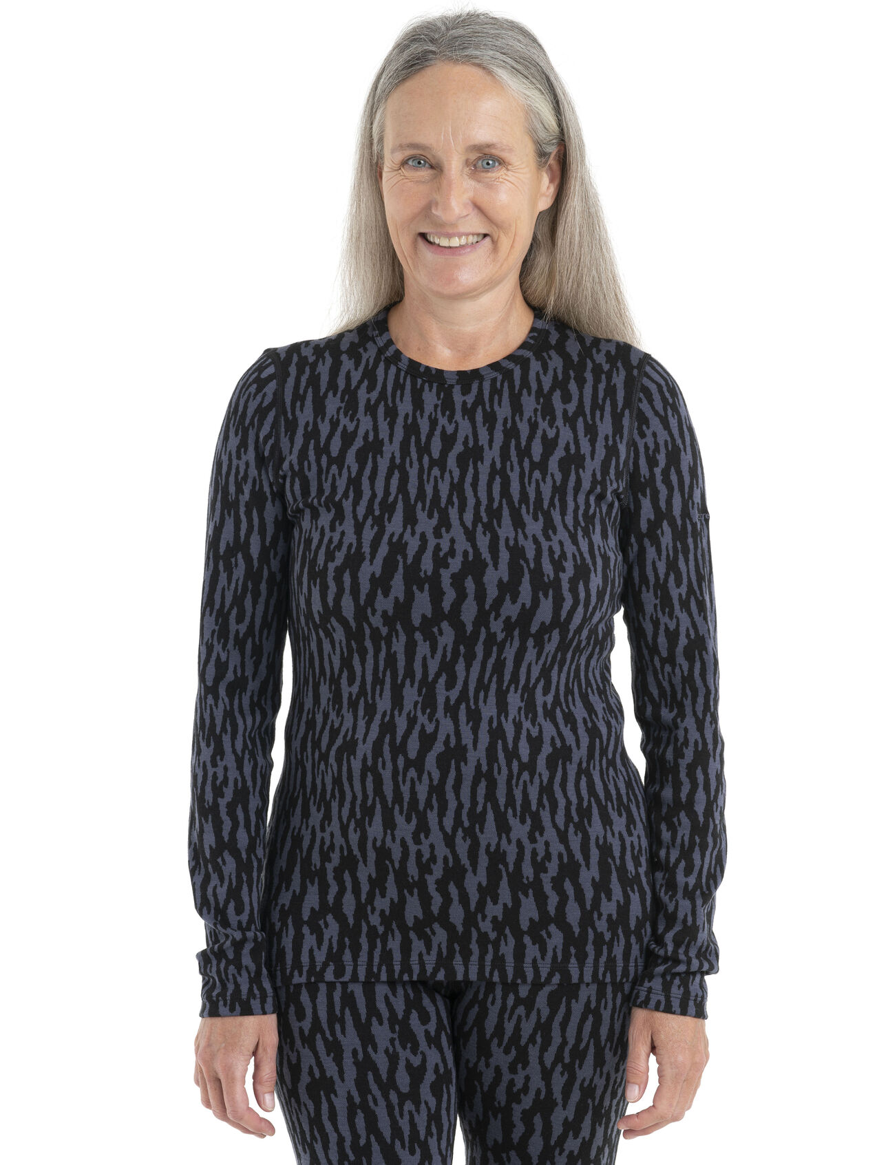 Women's Merino 260 Vertex Long Sleeve Thermal Top Glacial Flow