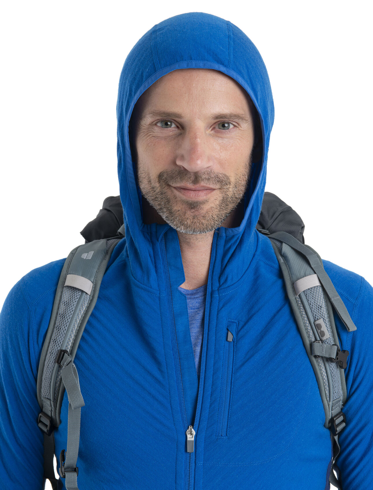 Men's RealFleece™ Merino Descender Long Sleeve Zip Hood