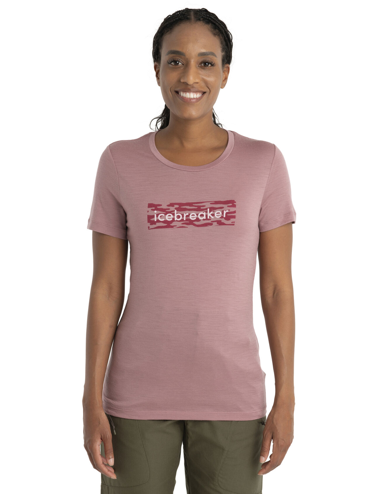 Women's Merino 150 Tech Lite II Short Sleeve T-Shirt Glacial Flow Logo
