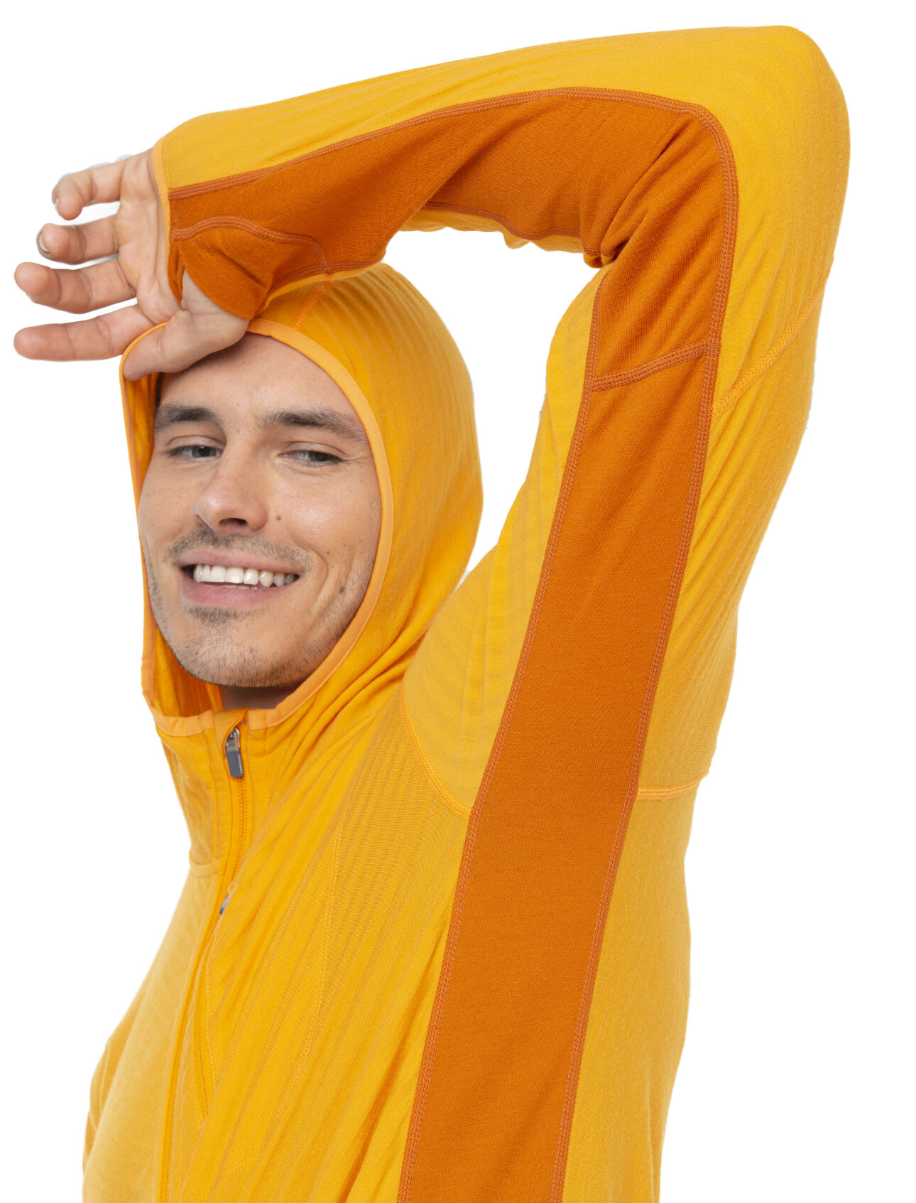 Men's RealFleece™ Merino Descender Long Sleeve Zip Hood