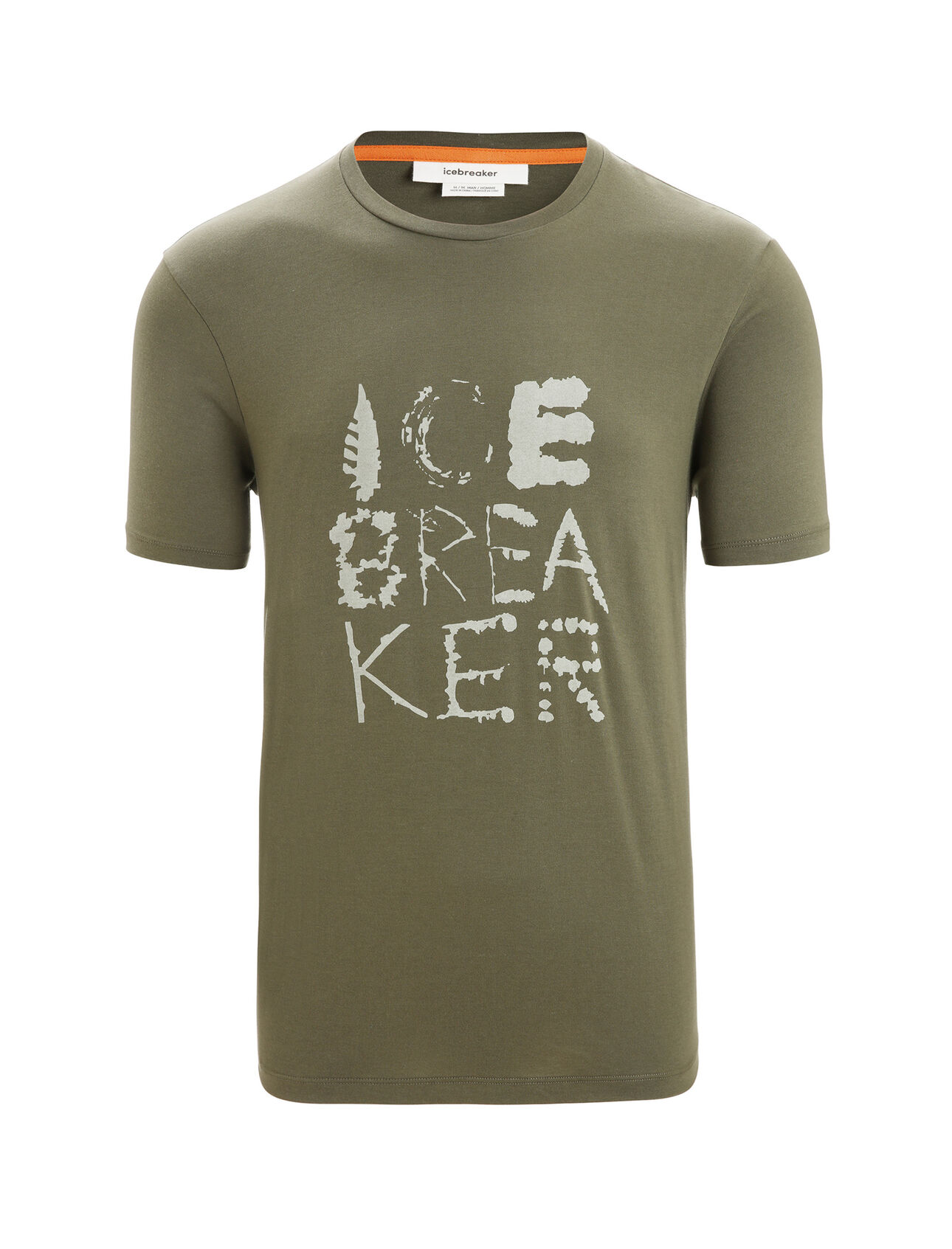 Men's Tencel™ Cotton Short Sleeve T-Shirt Natural Logo
