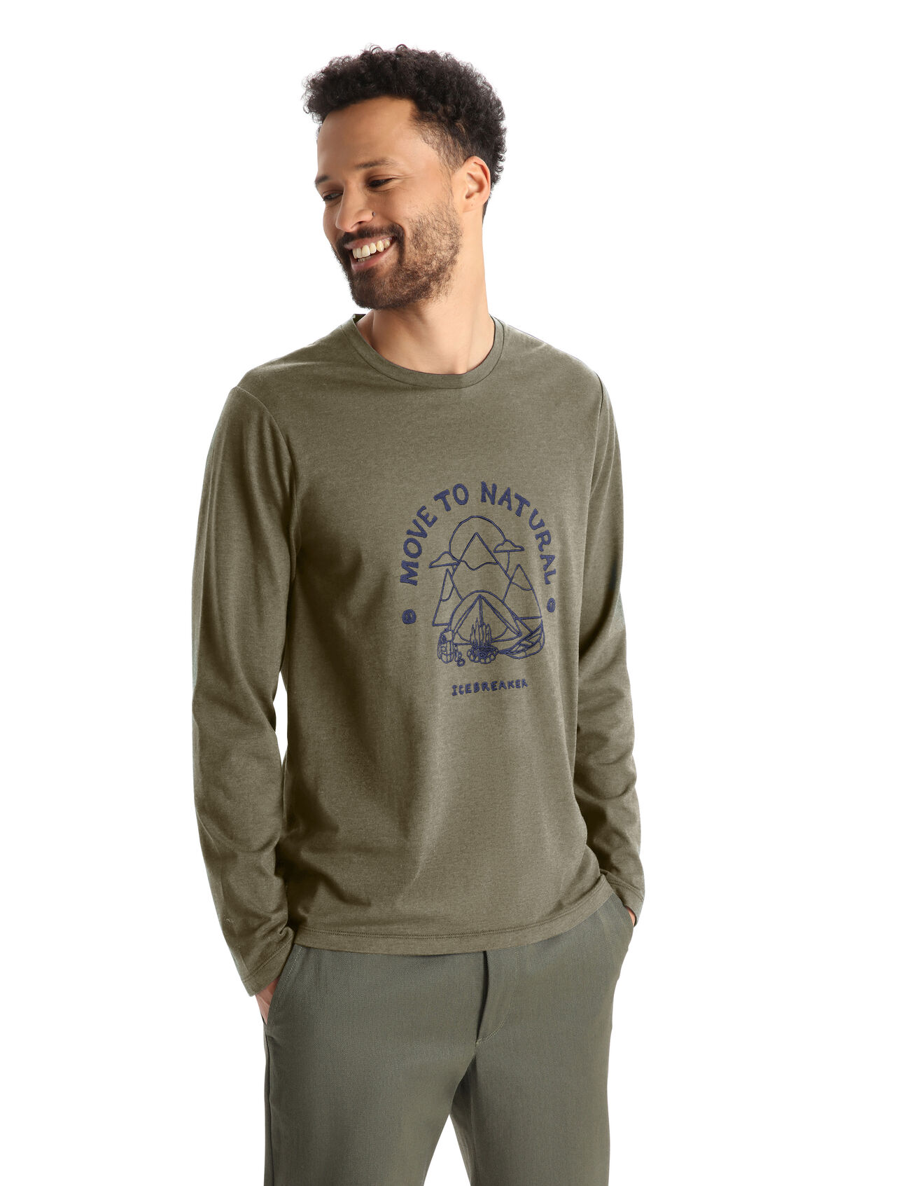 Men's Merino Central Classic Long Sleeve T-Shirt Canopy Camper