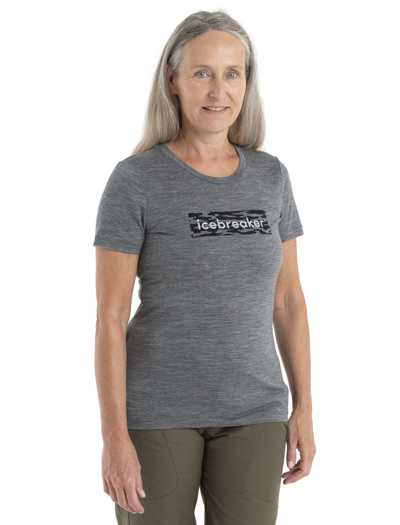 Women's Merino 150 Tech Lite II Short Sleeve T-Shirt Glacial Flow Logo