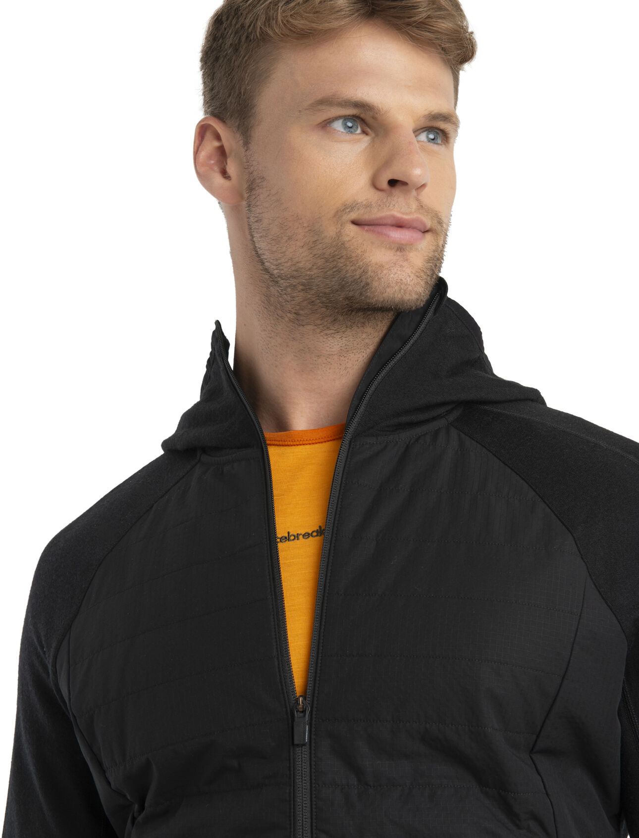 Men's Merino Quantum Hybrid Long Sleeve Zip Hoodie