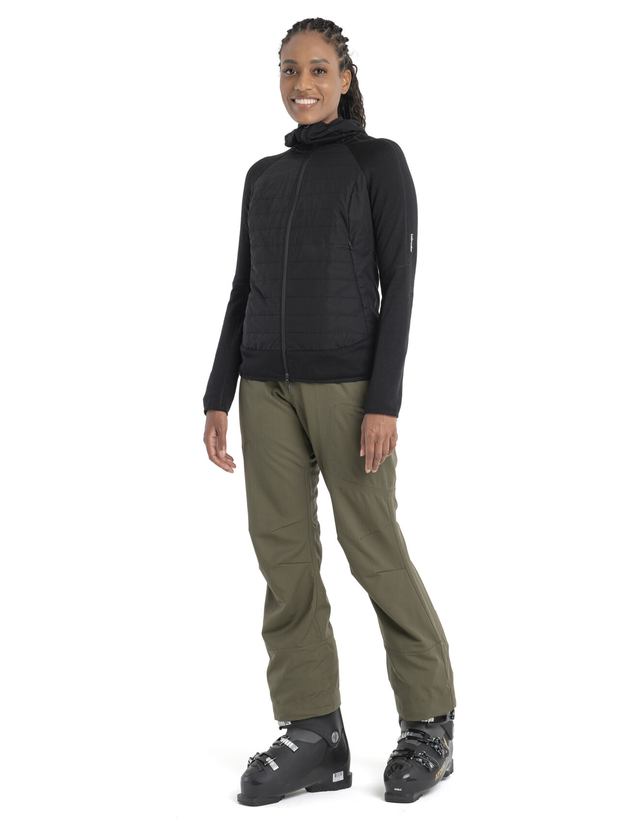 Women's Merino Quantum Hybrid Long Sleeve Zip Hoodie