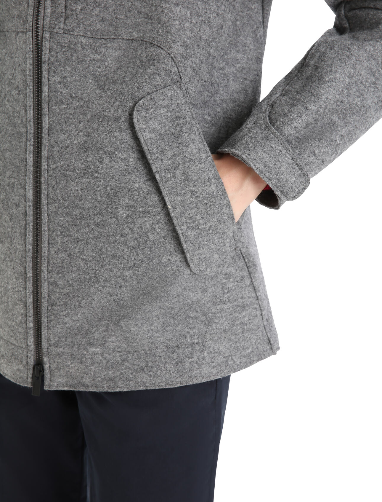 Women's Felted Merino Hooded Jacket