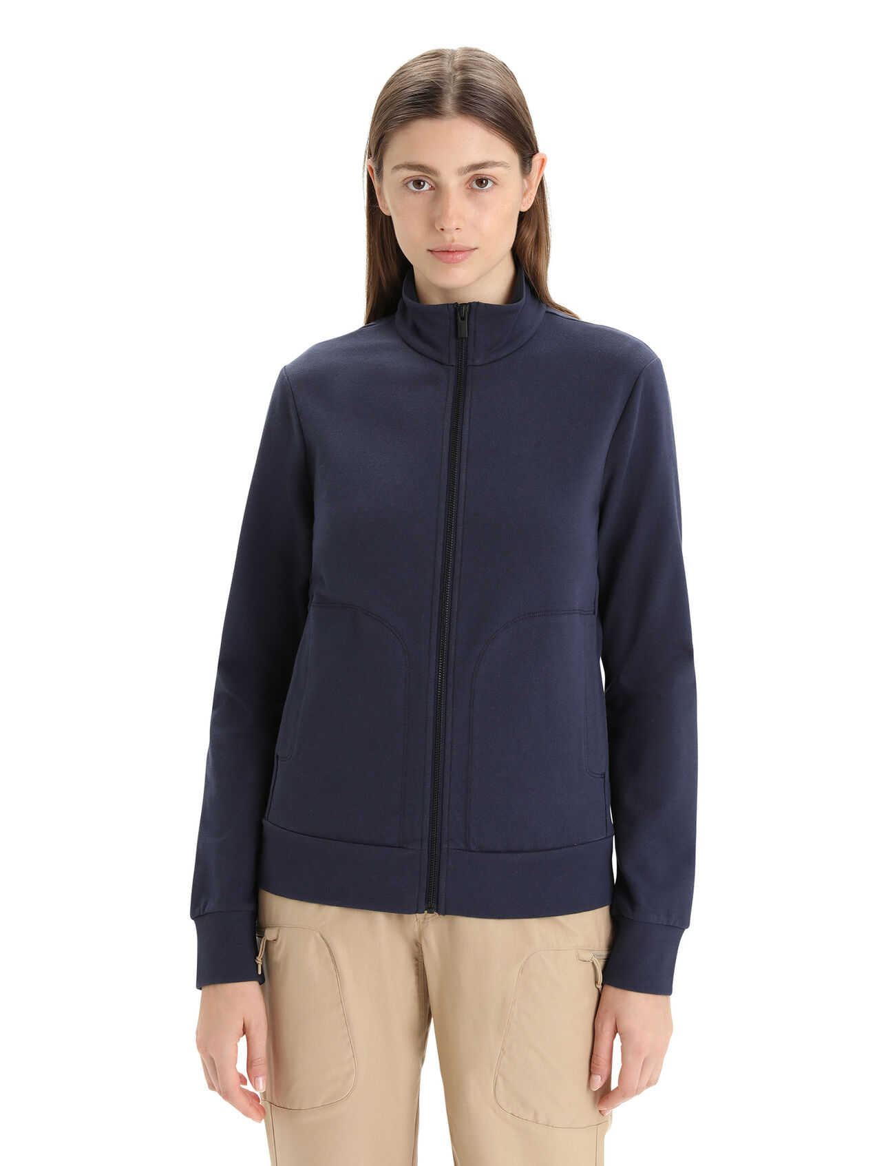 Women's Merino Central Classic Long Sleeve Zip Sweatshirt
