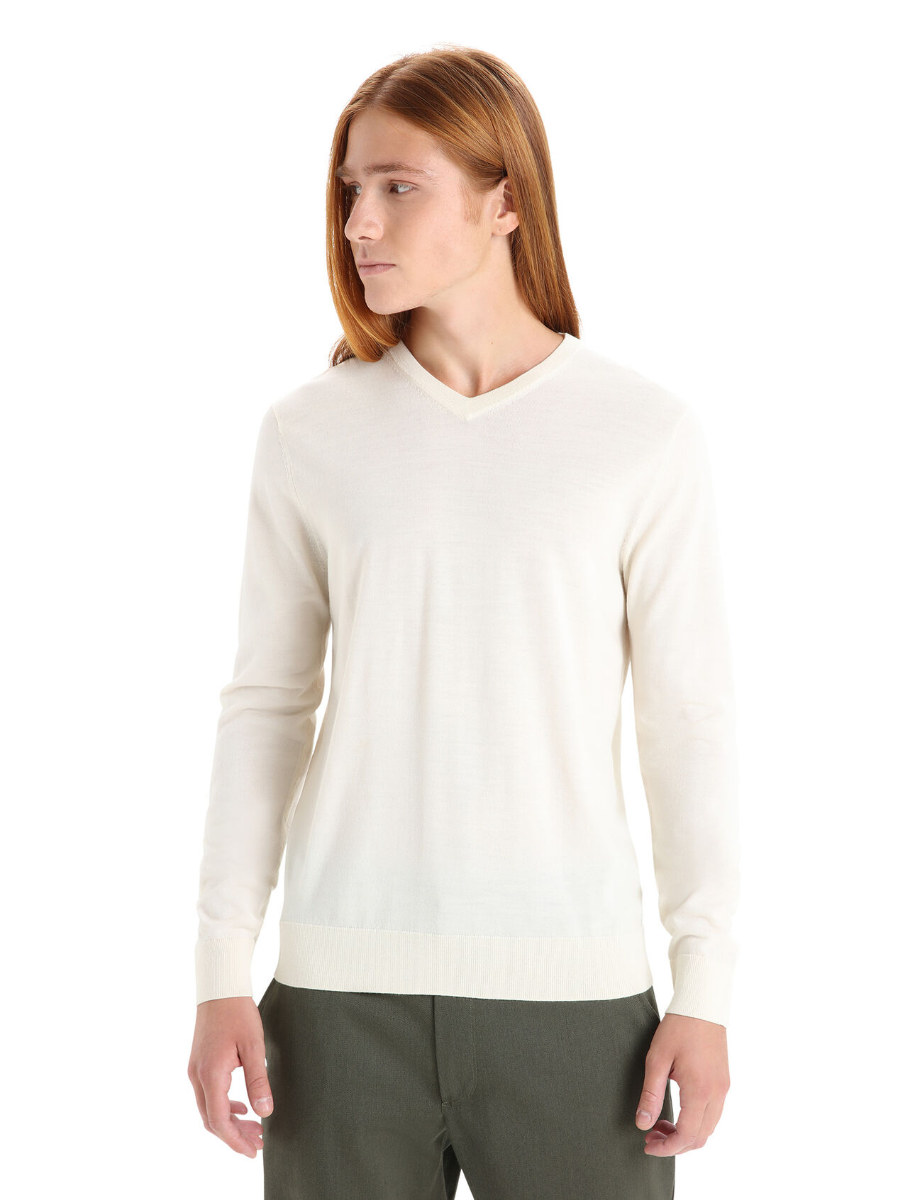 Men's Merino Wilcox Long Sleeve V Neck Sweater