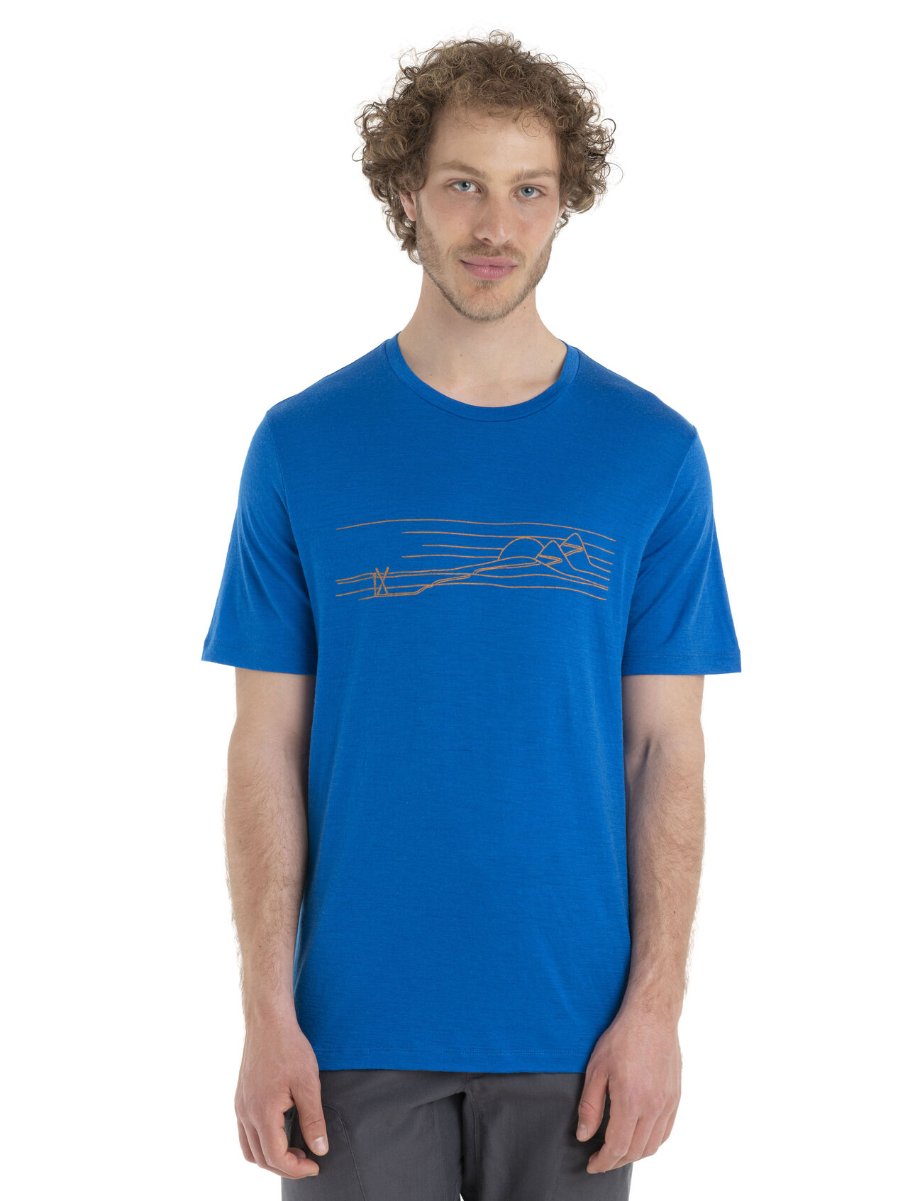 Men's Merino Tech Lite II Short Sleeve T-Shirt Ski Stripes