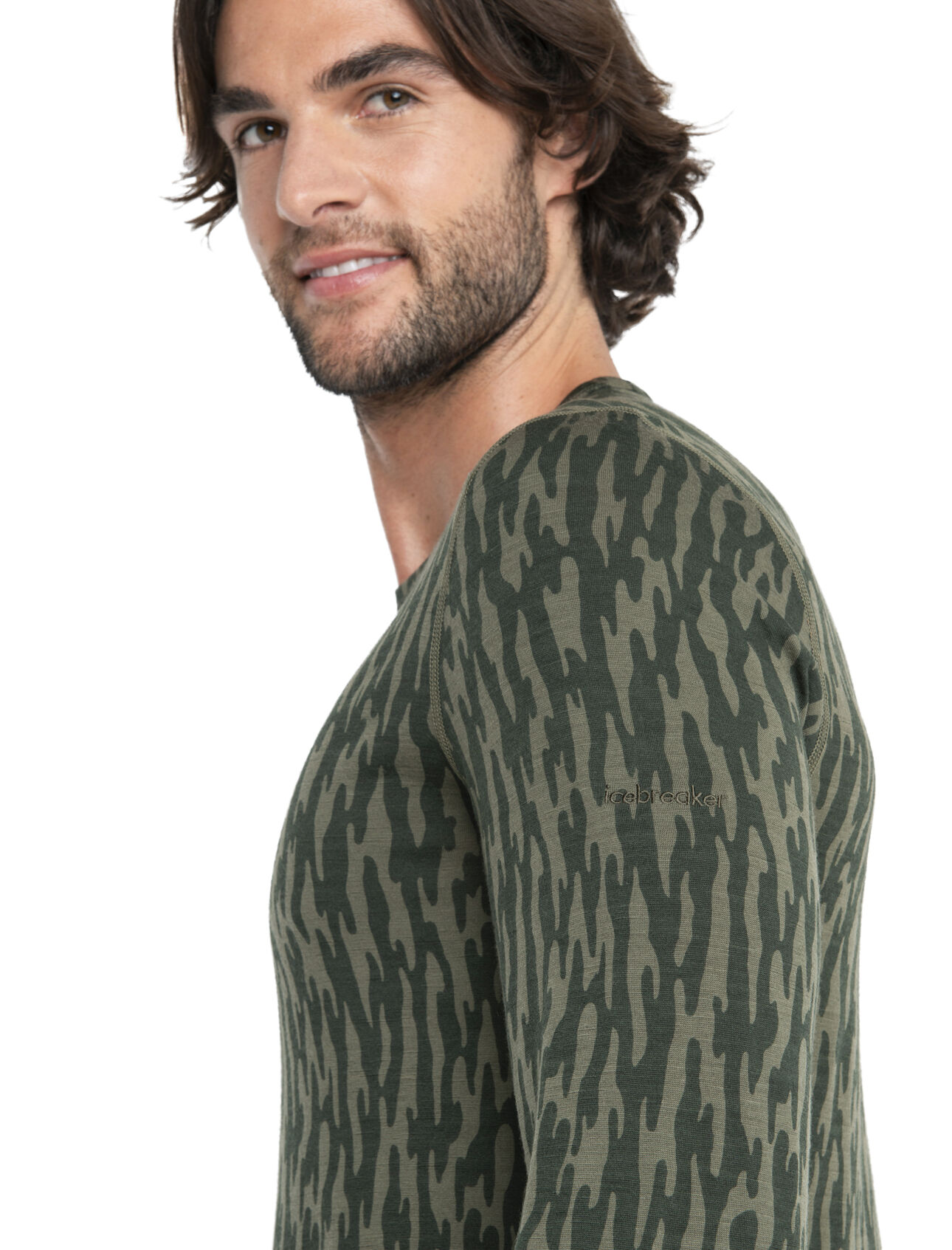 Men's Merino 200 Oasis Long Sleeve Thermal Top Glacial Flow