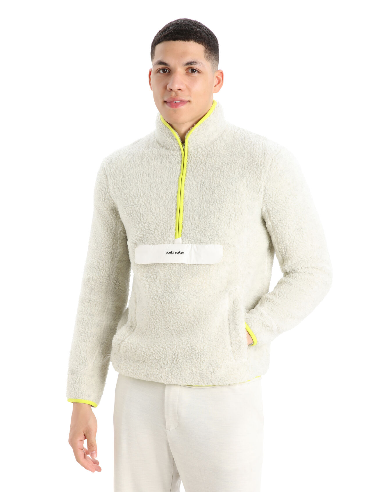 Men's RealFleece™ Merino High Pile Long Sleeve Half Zip Jacket
