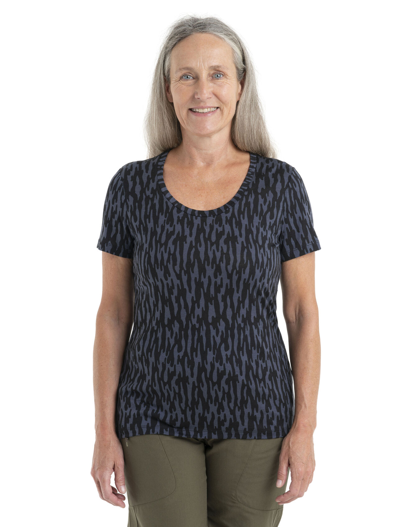 Women's Merino 150 Tech Lite II Short Sleeve Scoop T-Shirt Glacial Flow