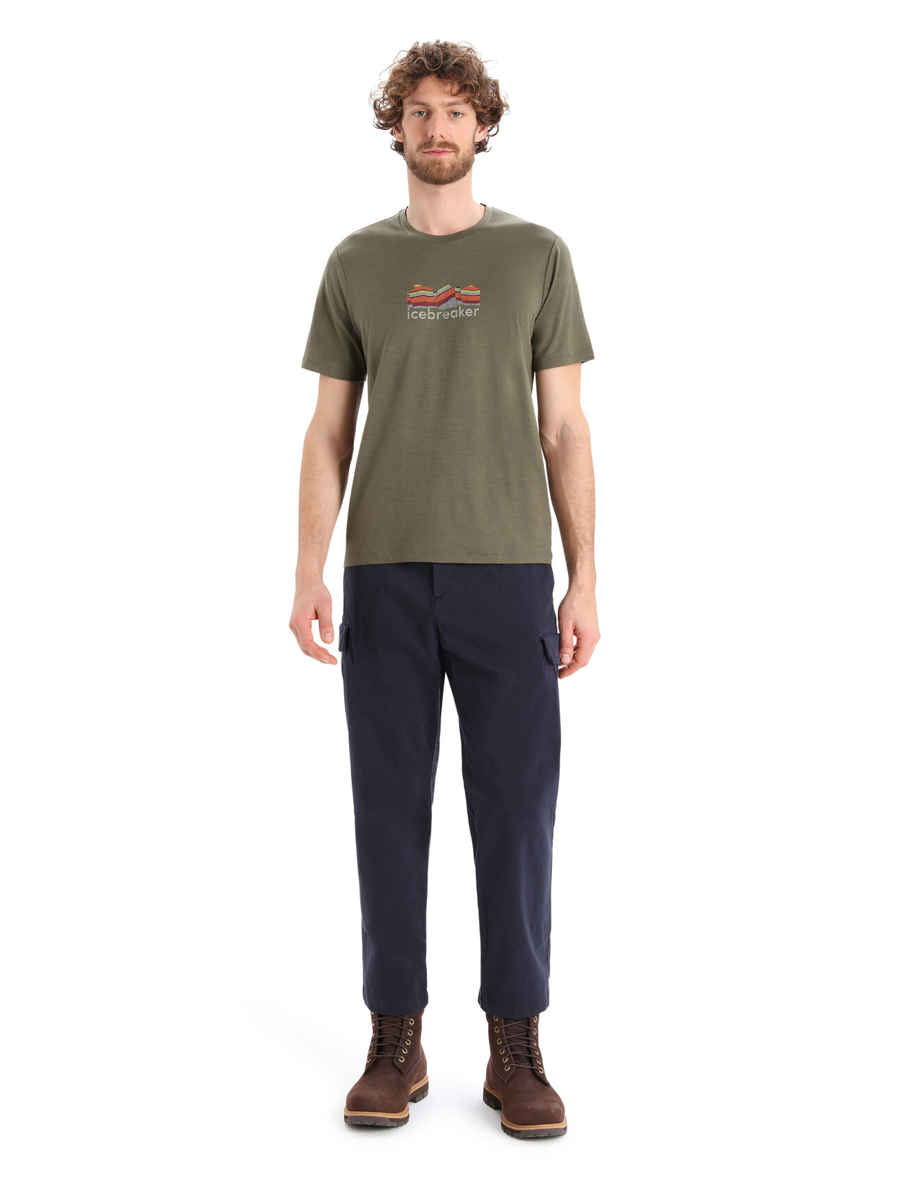 Men's Merino Tech Lite II Short Sleeve T-Shirt Mountain Geology
