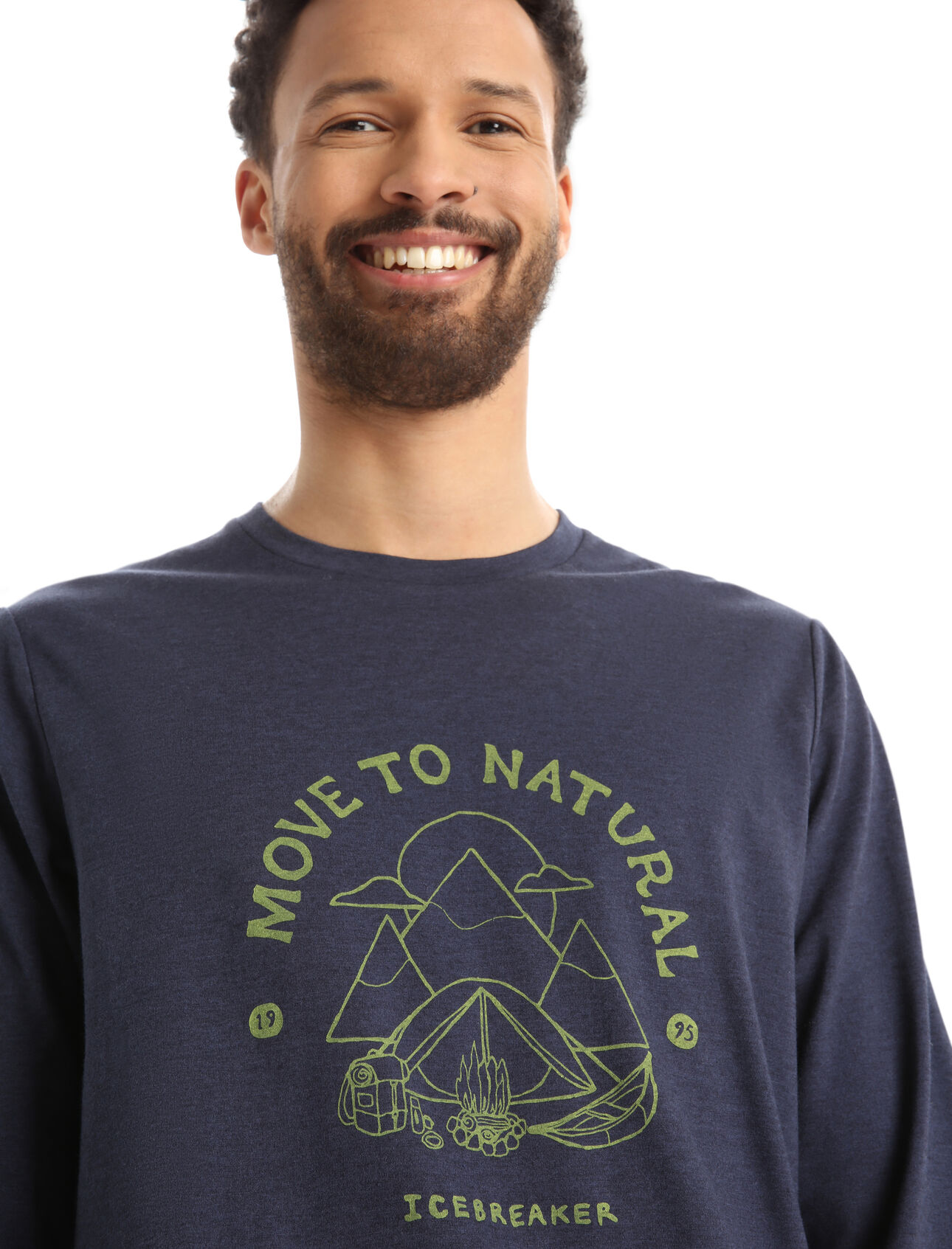 Men's Merino Central Classic Long Sleeve T-Shirt Canopy Camper