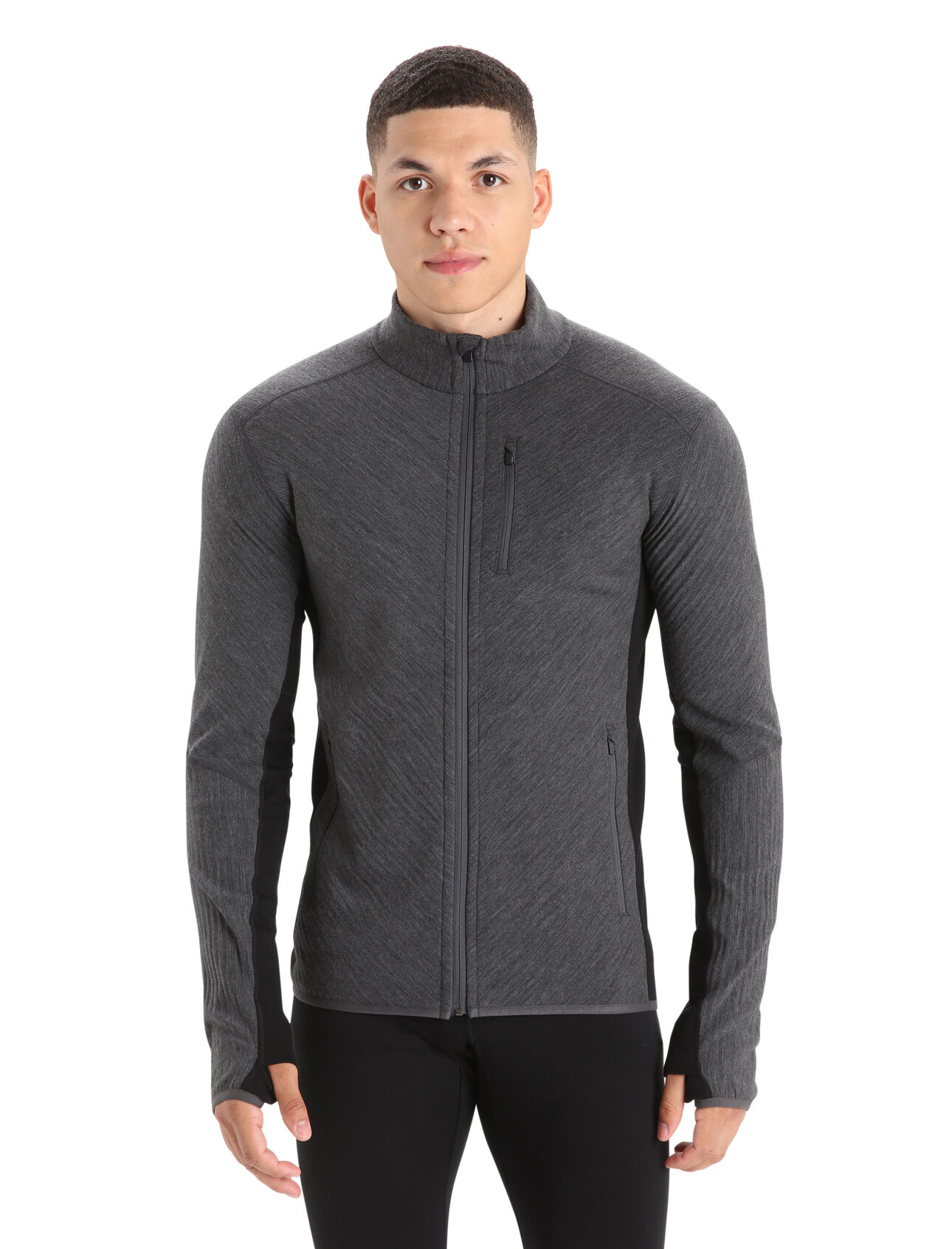 Men's RealFleece™ Merino Descender Long Sleeve Zip Jacket