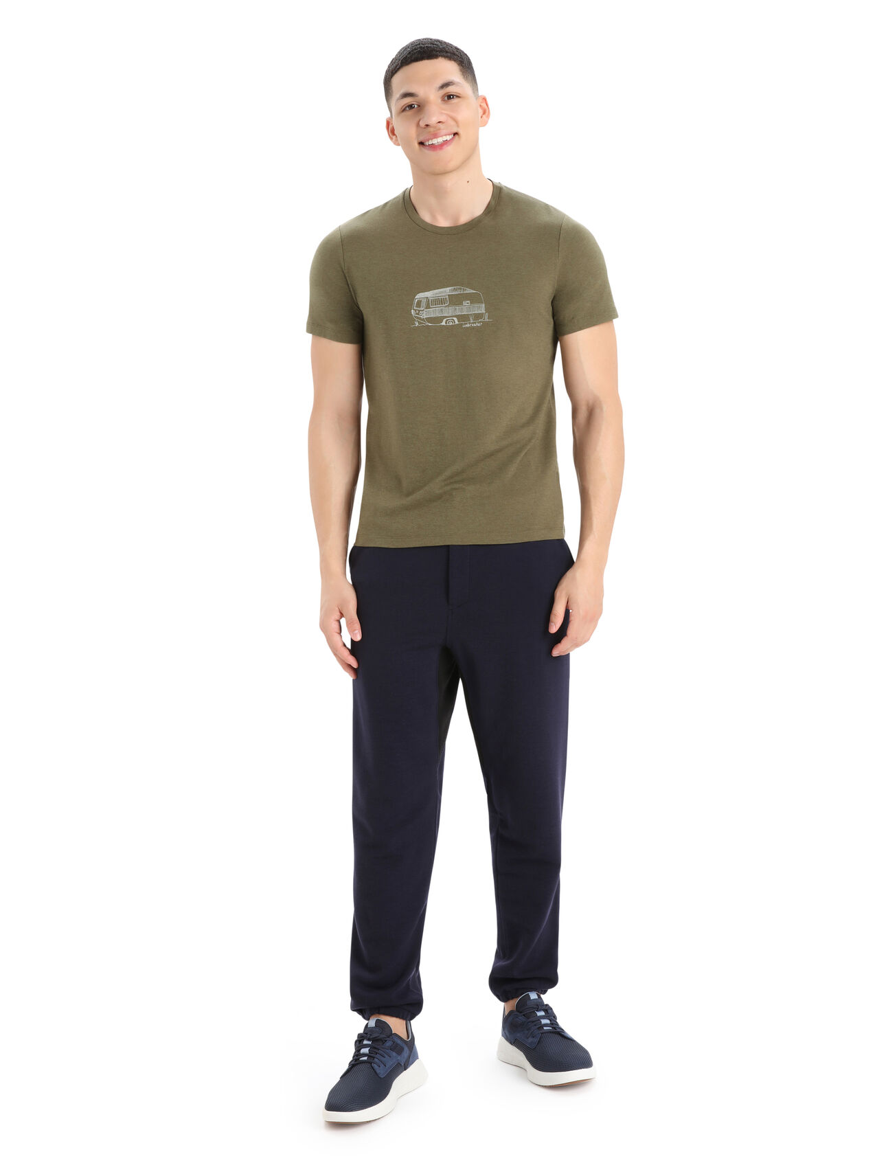 Men's Merino Central Classic Short Sleeve T-Shirt Caravan