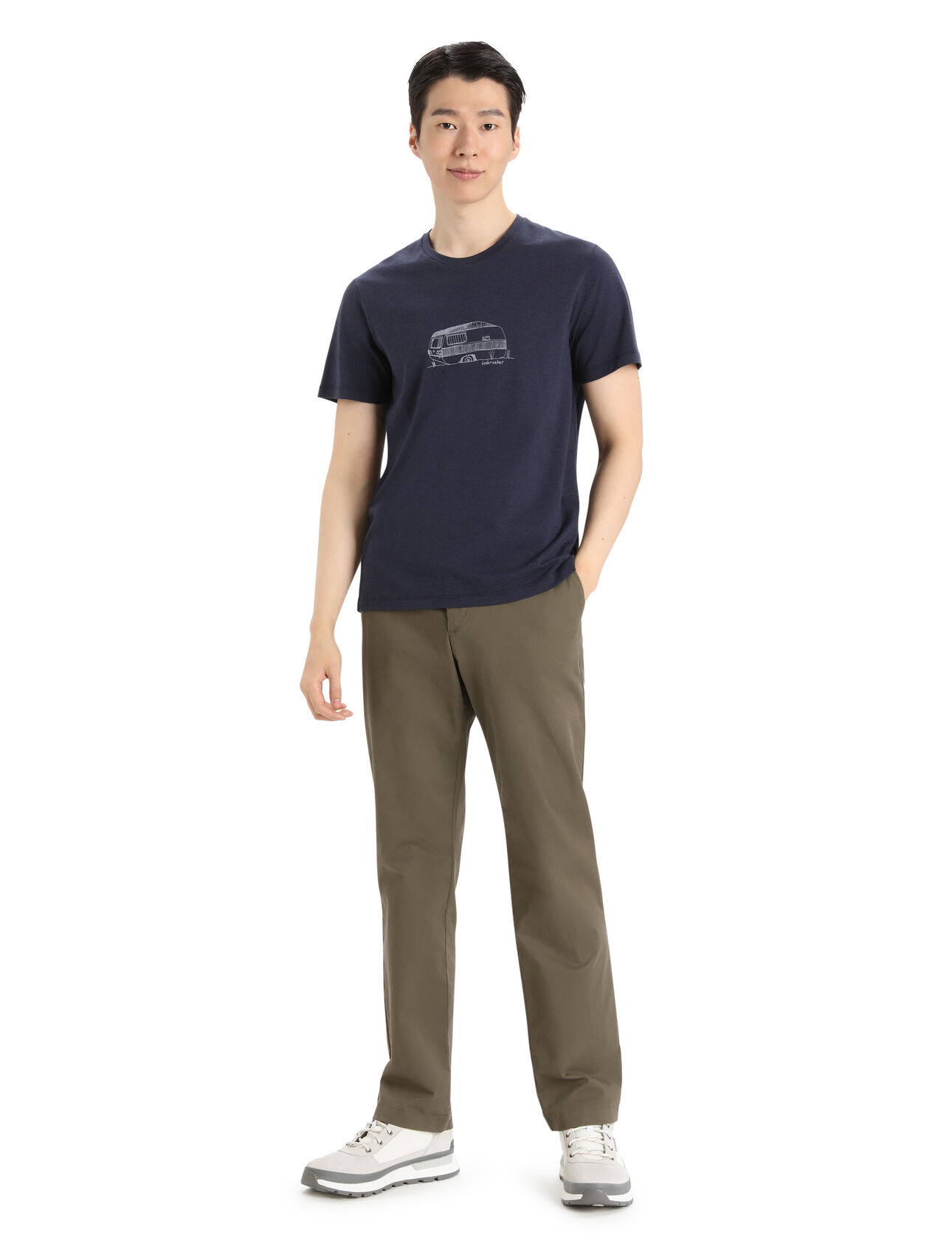 Men's Merino Central Classic Short Sleeve T-Shirt Caravan