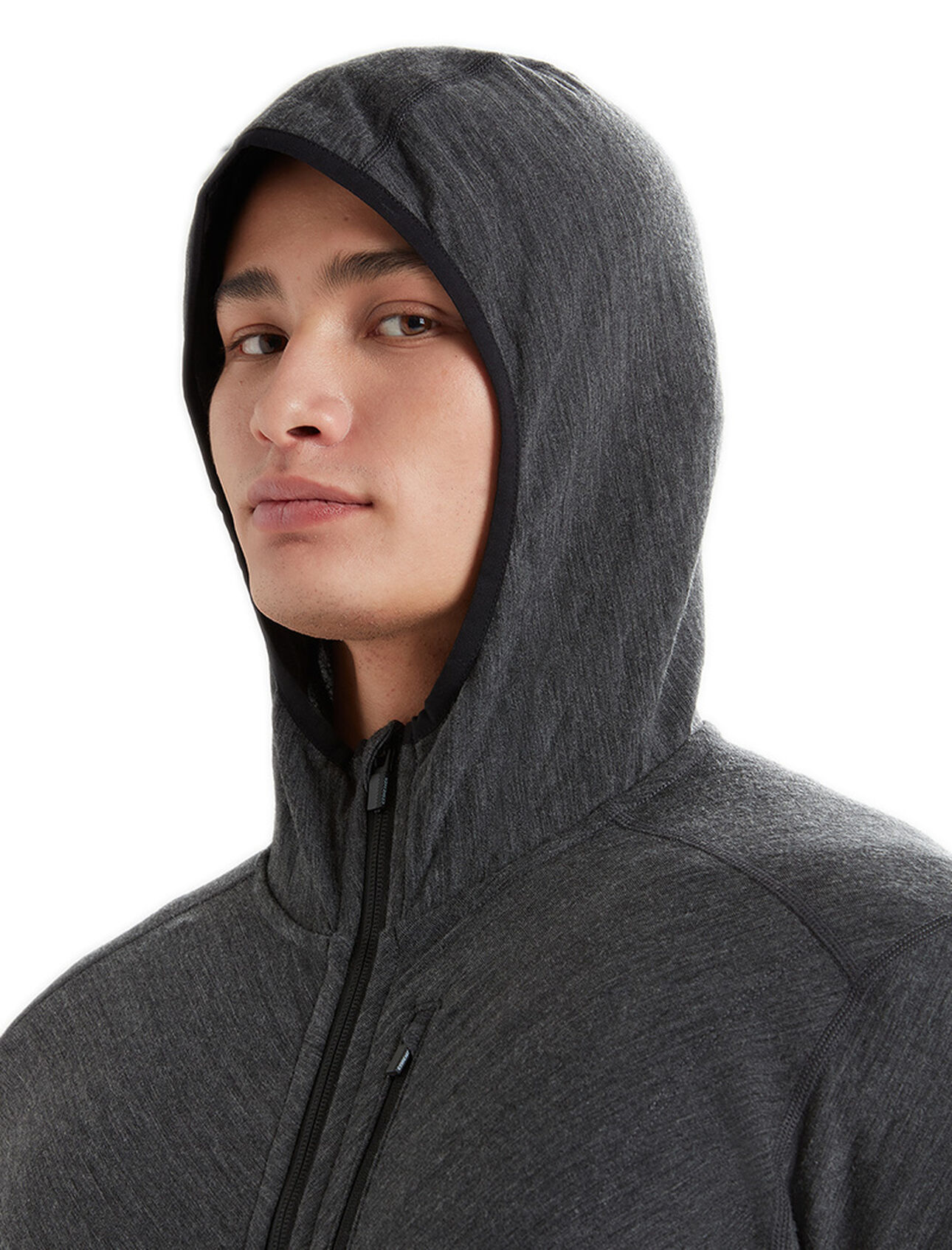 Men's RealFleece™ Merino Descender Long Sleeve Zip Hood