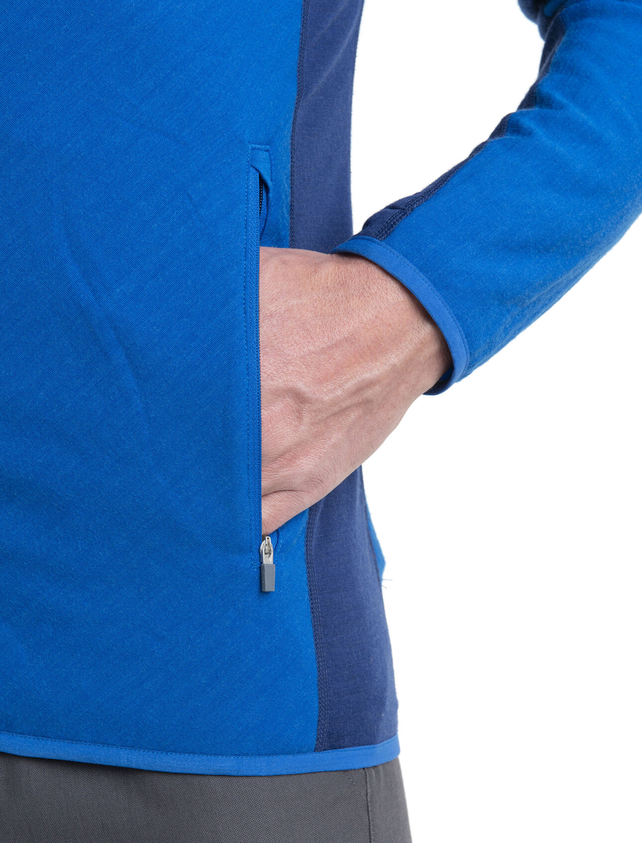 Men's RealFleece™ Merino Descender Long Sleeve Zip Hood