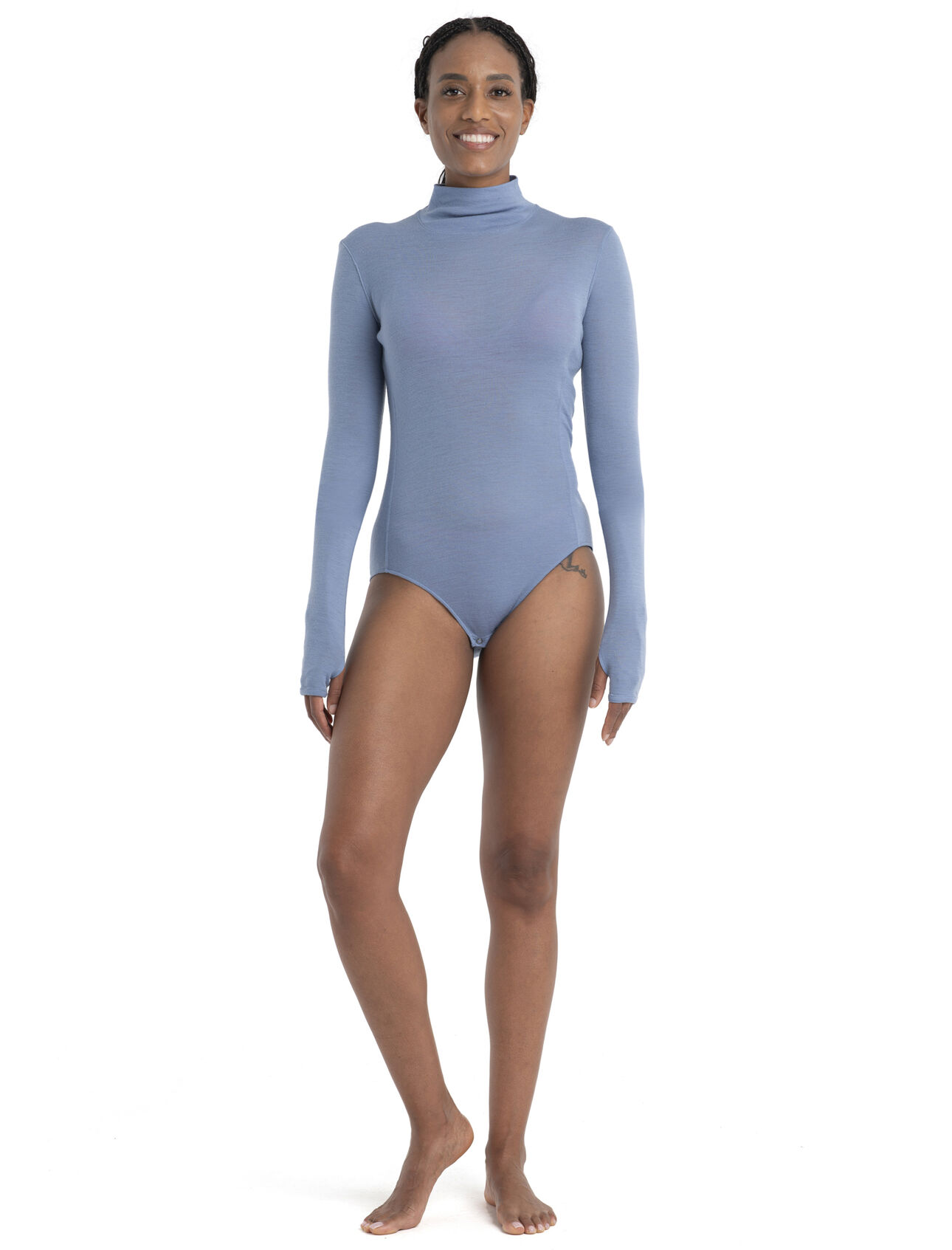 Women's Merino Queens Long Sleeve High Neck Bodysuit