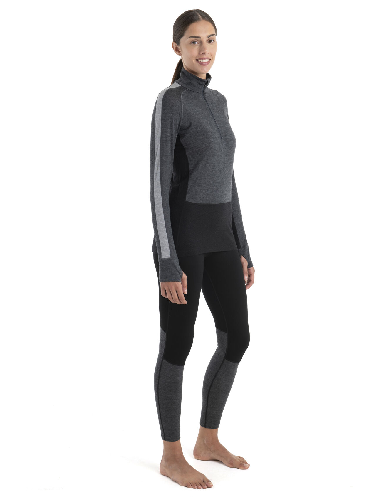 Women's 200 ZoneKnit™ Merino Long Sleeve Half Zip Thermal Top