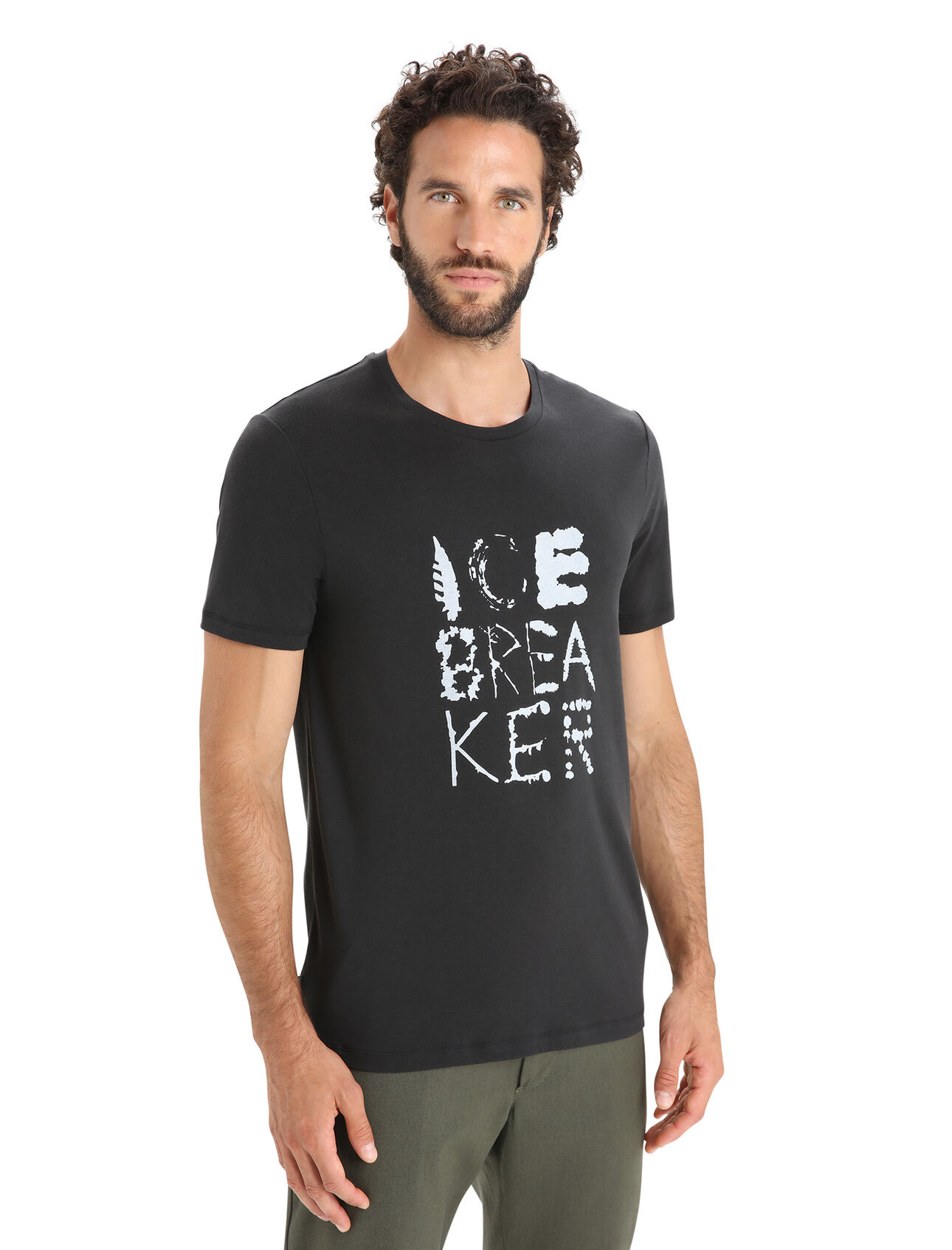Men's Tencel™ Cotton Short Sleeve T-Shirt Natural Logo