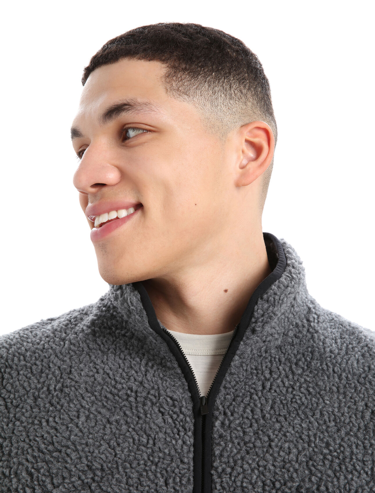 Men's RealFleece™ Merino High Pile Long Sleeve Half Zip Jacket