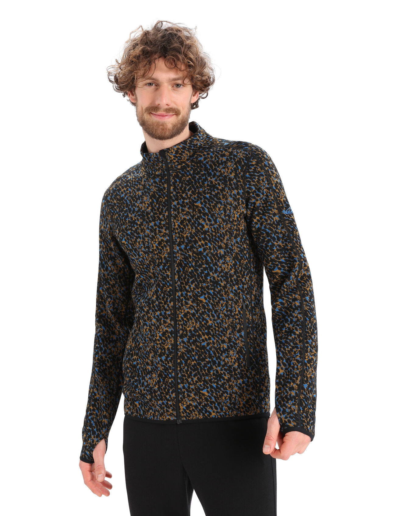 Men's Merino Elemental Long Sleeve Zip Lichen